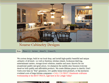 Tablet Screenshot of noursecabinetrydesigns.com